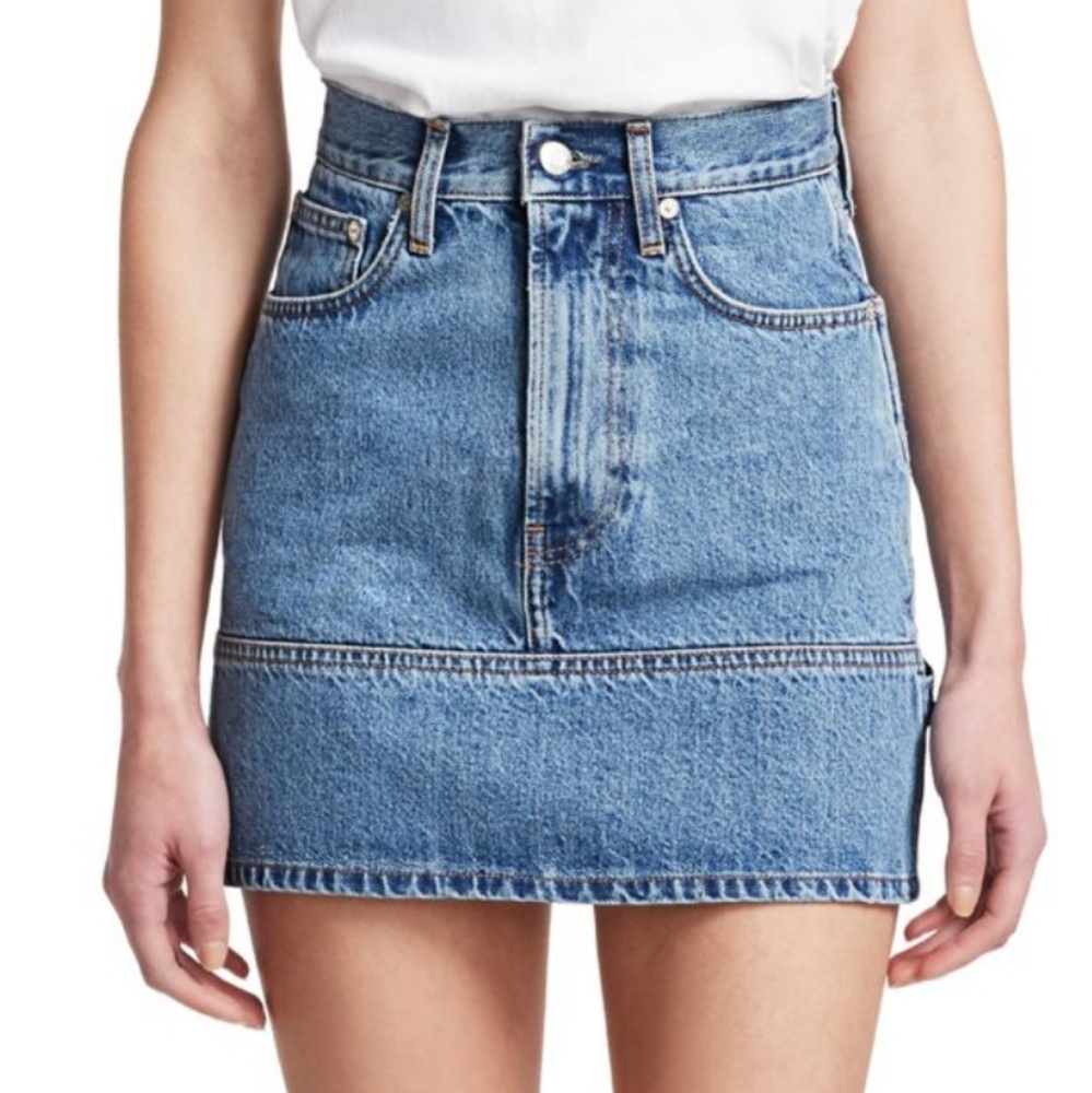 Helmut Lang Denim Mini Skirt